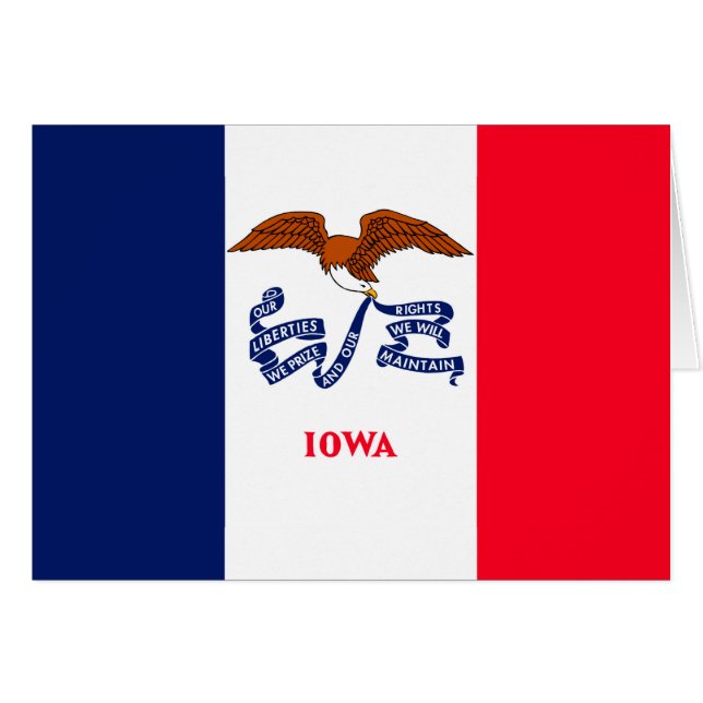 Iowa State Flag Design (Front Horizontal)