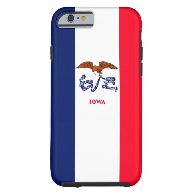 Iowa State Flag Design Case-Mate iPhone Case (Back)