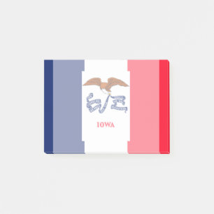 Iowa State Flag Design Post-it Notes