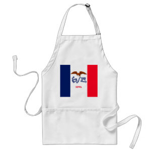 Iowa State Flag Design Standard Apron
