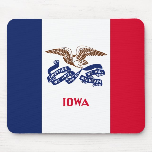 Iowa State Flag Mouse Mat (Front)