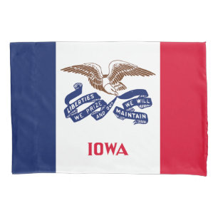 Iowa State Flag Pillowcase