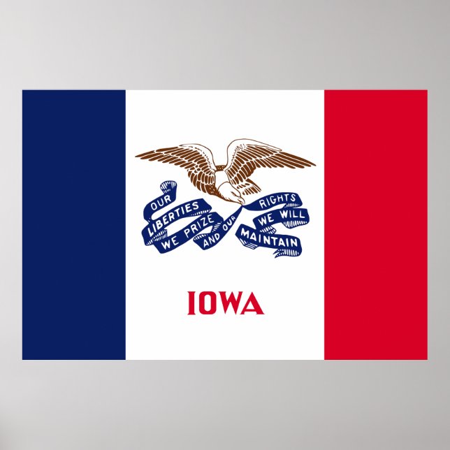 Iowa State flag Poster (Front)