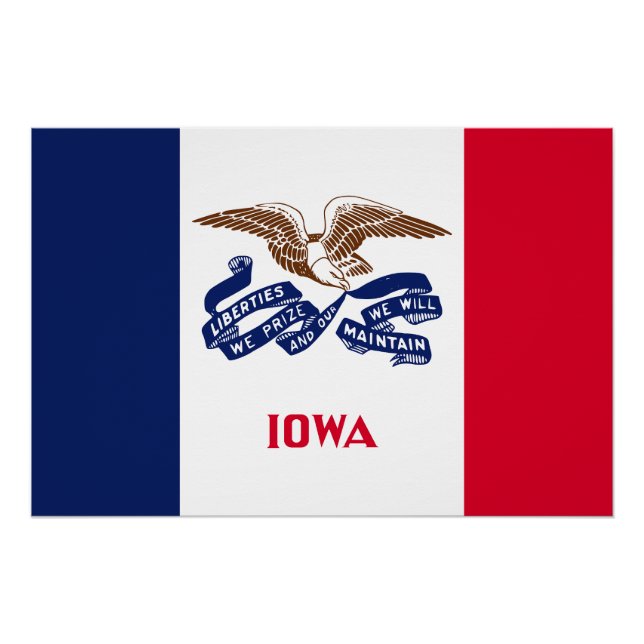 Iowa State Flag Poster (Front)
