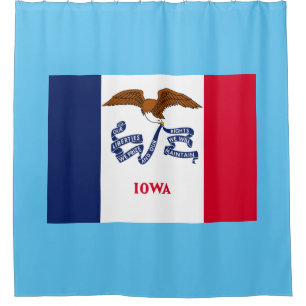 Iowa State Flag Shower Curtain