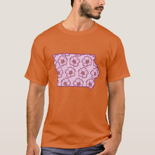 Iowa State Flower Wild Rose T-Shirt