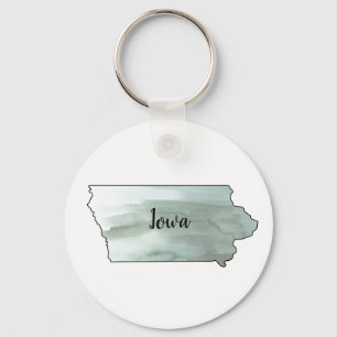 Iowa State Illustration Key Ring