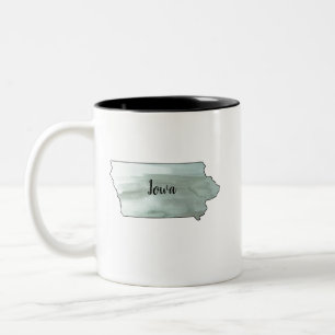 Iowa State Illustration Two-Tone Coffee Mug