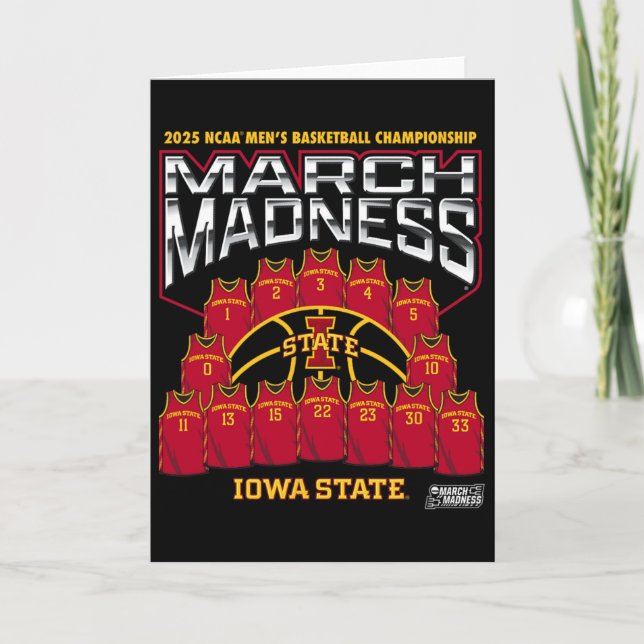 Iowa State March Madness 2025 Men's Sketll Nil  Card (Front)