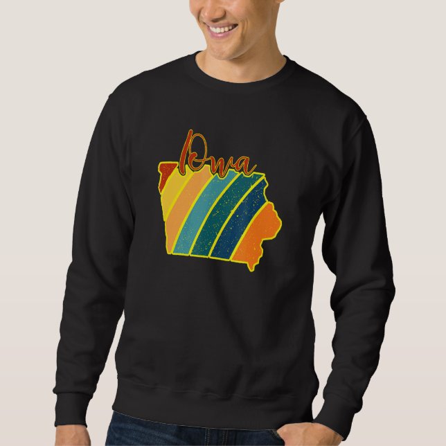 Iowa State Pride Sunset I Love Iowa Sweatshirt (Front)