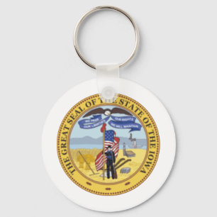 Iowa State Seal Key Ring