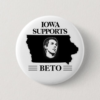 Iowa supports Beto 6 Cm Round Badge