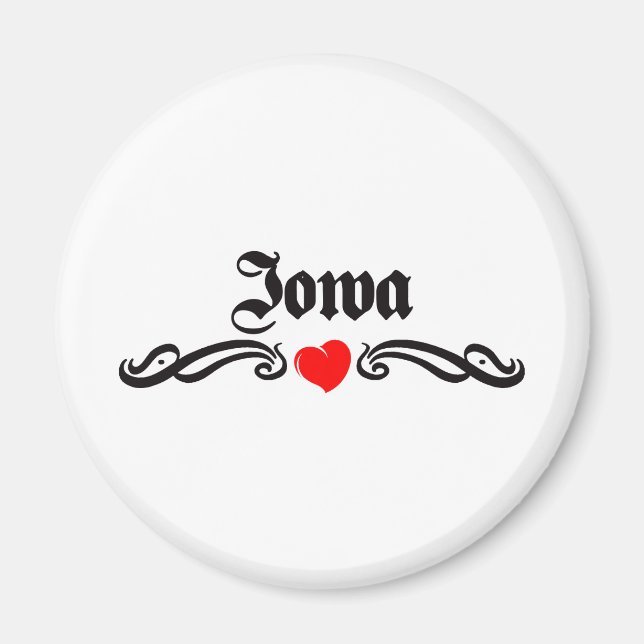 Iowa Tattoo Magnet (Front)