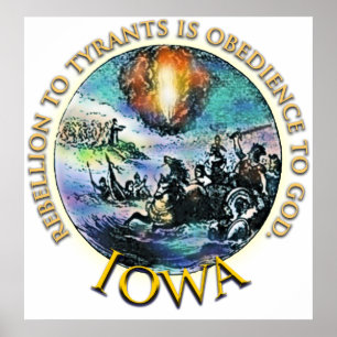 Iowa Tea Party Poster