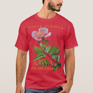 Iowa Territory Flower Rosa Arkansana T-Shirt
