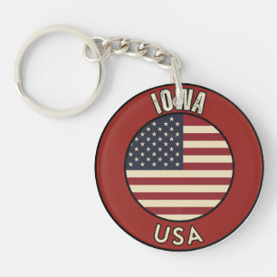 Iowa United States of America Key Ring