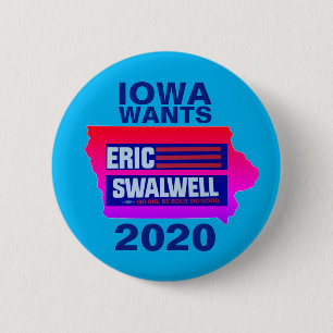 Iowa wants Eric Swalwell 6 Cm Round Badge