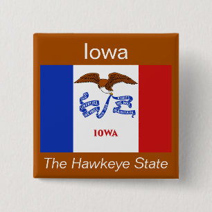 Iowan Flag Button