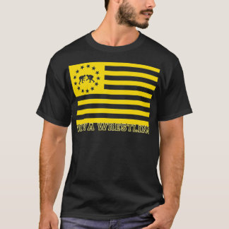 Iowan USA Flag Wrestler Fan The Hawkeye State Iowa T-Shirt