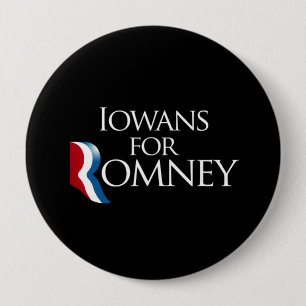 Iowans for Romney -.png 10 Cm Round Badge