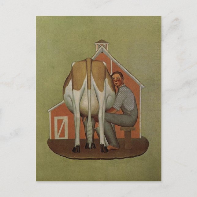 Iowa's Product by Grant Wood Postcard (Front)