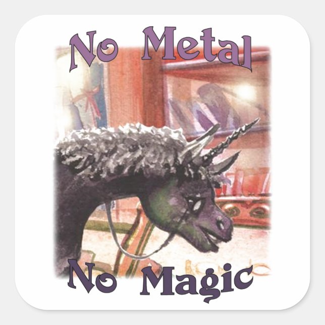 Iown No Metal No Magic Stickers (Front)