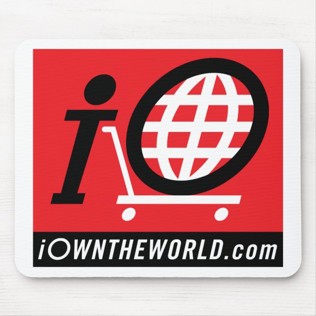 iOwnTheWorld.com Logo Mouse Mat (Front)