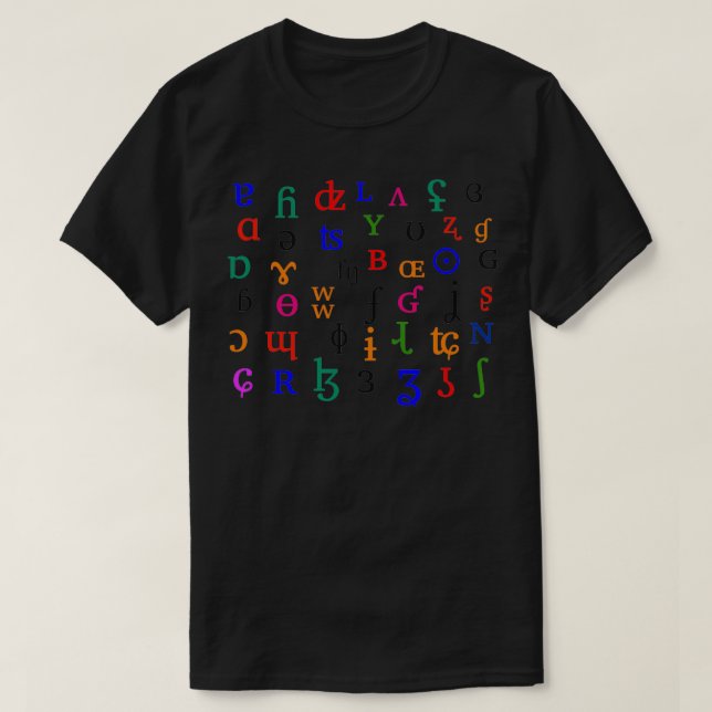 IPA Characters T-Shirt (Design Front)