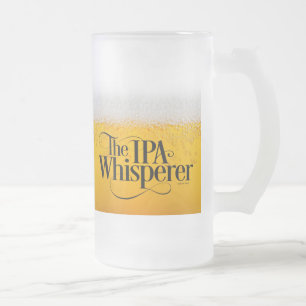 IPA Whisperer Frosted Glass Beer Mug
