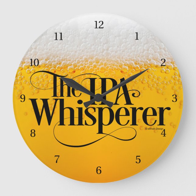 IPA Whisperer Large Clock (Front)
