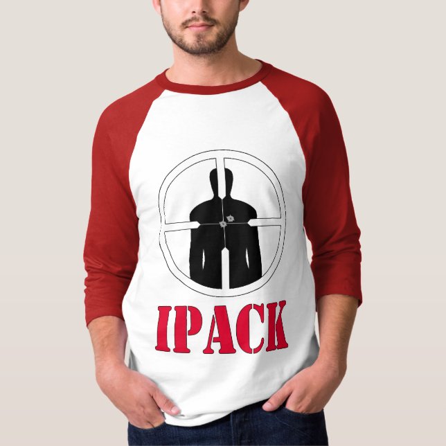 iPack CCW Concealed Carry Gun Permit Tshirt Tee (Front)