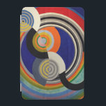 iPAD CASE - Rythme n°2 (1938) by Robert Delaunay<br><div class="desc">This iPad case features a colourful abstract entitled "Rythme n°2 (1938)",  part of his "Rythme" series,  featuring strong colours and geometric shapes.  Several case sizes may be available. ►Personalise with custom text (a name or company name,  etc.),  a logo or other image etc. Makes a great and colourful gift.</div>