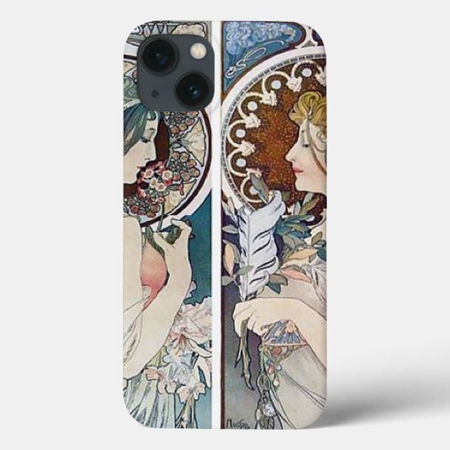 iPad Cover Vintage Alphonse Mucha (Back)