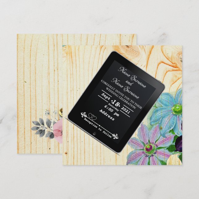 Ipad Invitation (Front/Back)