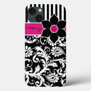 iPad Mini Case   Damask   Stripes   Fuchsia Pink