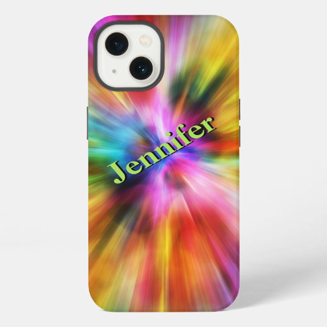 iPad Mini Case | Rainbow Lights | Personalised (Back)