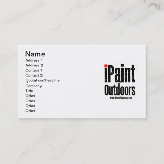 iPaintOutdoors Card