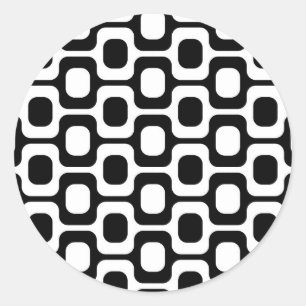 Ipanema Beach - Black and white Classic Round Sticker