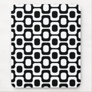 Ipanema Beach - Black and white Mouse Mat