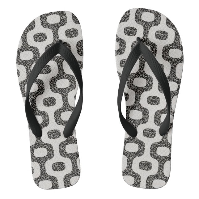 Ipanema Beach Rio de Janeiro Tile Flip Flops (Footbed)