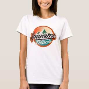 Ipanema Beach rio vintage badge distressed T-Shirt
