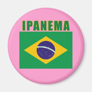IPANEMA Brazil Beach Tshirts, Gifts Magnet