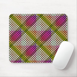 Ipanema colour style in repeated buttons and shape mouse mat