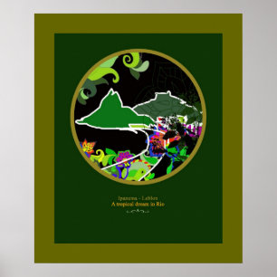 Ipanema for walls poster