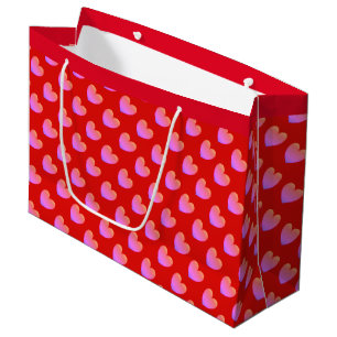Ipanema Pink Hearts Large Gift Bag