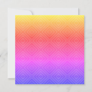 Ipanema Rainbow Hypnotic Diamond Modern Pop Art Card