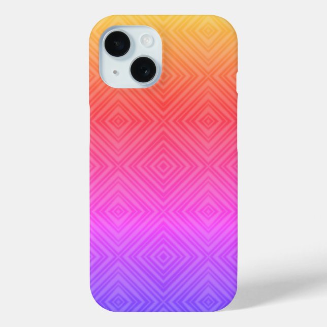 Ipanema Rainbow Hypnotic Diamond Modern Pop Art Case-Mate iPhone Case (Back)