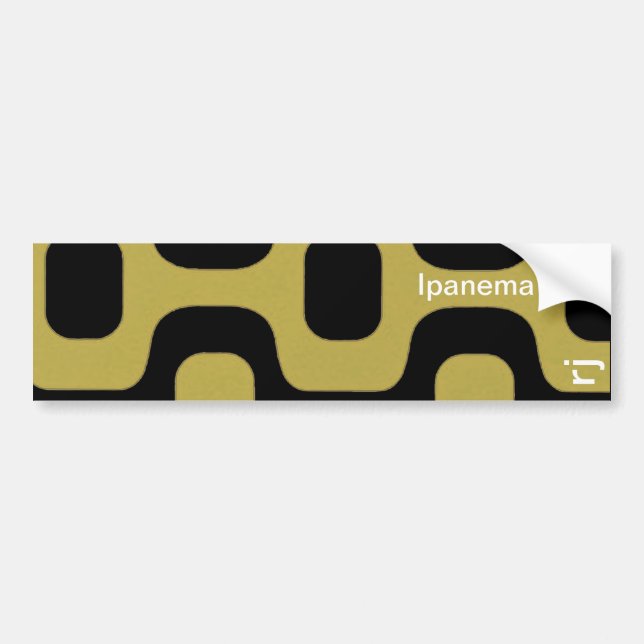 Ipanema sidewalk bumper sticker (Front)