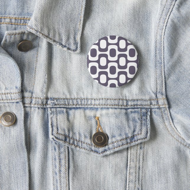 Ipanema Sidewalk Pattern, Beach Pattern, Brazil 6 Cm Round Badge (In Situ)