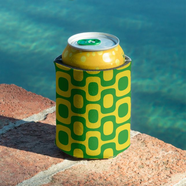 Ipanema Sidewalk Pattern, Beach Pattern, Brazil Can Cooler (In Situ Pool)